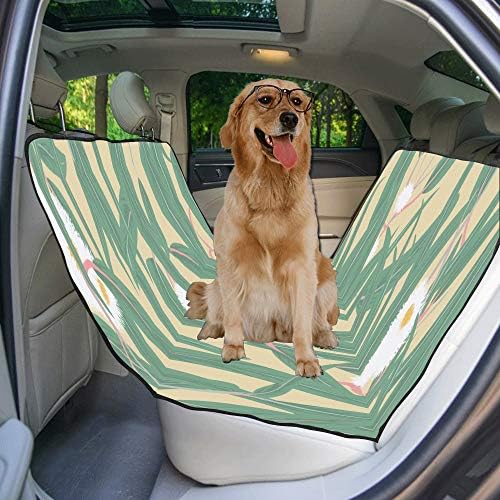 Еневоткс Капак За Седишта ЗА Кучиња Прилагодено Дизајн На Лист Од Еукалиптус Креативно Ретро Печатење Капаци За Автомобилски Седишта