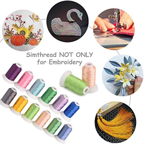 SimThread Essential Pack Пакет | Комплет за брат 63 бои и 10 метални основни бои за вез и шиење