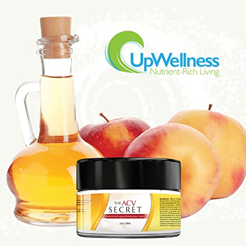 Upwellness: ACV тајната навлажнувач - нега на кожата со јаболков оцет - 30 ml - 7 природни анти -старечки состојки - поддржува