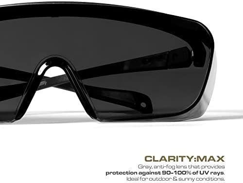 Оптички максимални безбедносни очила што се вклопуваат над очилата за рецепт. Леќи со анти- магла и гребење, прилагодливи раце
