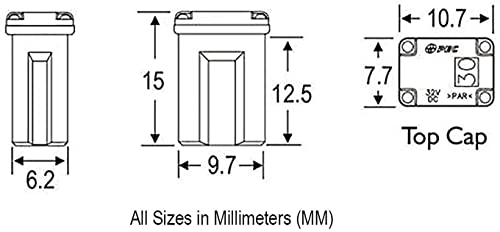 Осигурувачи за микро кертриџ 10 пакувања - ФММ МЦАСЕ Тип осигурувач