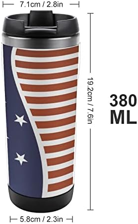 Америка знамето шише со вода од не'рѓосувачки челик изолирано спортско патување во вакуумска чаша