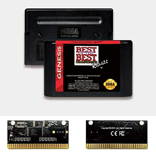 АДИТИ Најдоброто од првенството Карате - САД етикета Флешкит Д -р картичка за конзола за видео игри Mega Genesis Megadrive Megadrive
