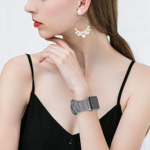 Компатибилен со лентите на Apple Watch 38mm 40mm 42mm 44mm, еластични групи на Apple Watch Bands For Women, Strighty Iwatch ленти