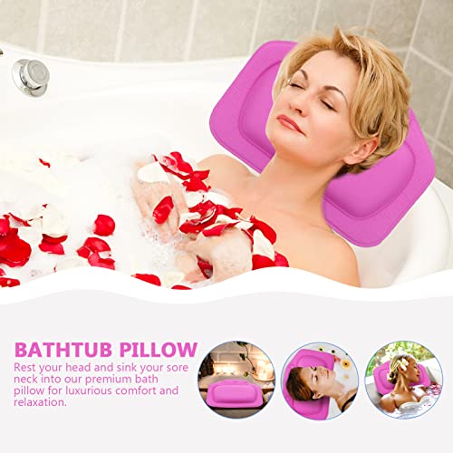 Beavorty Comfy Pillow Cathtute Pillows Cathtute Pillow Pillove Prest Pibuse: Bath топла када вратот Поддршка за релаксирачки спа