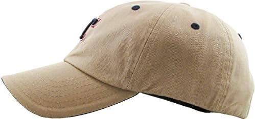 Азбука АЗ буква црвена бејзбол капа тато капа Поло капа прилагодлива унисекс памук една големина