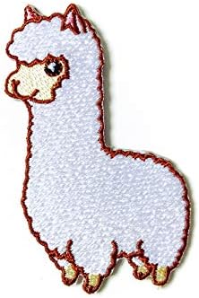 Th Alpaca Animal Life Life Llama Llama Симпатична цртана филмска везена апликација шива железо на лепенка за капаци торбички торбички фармерки