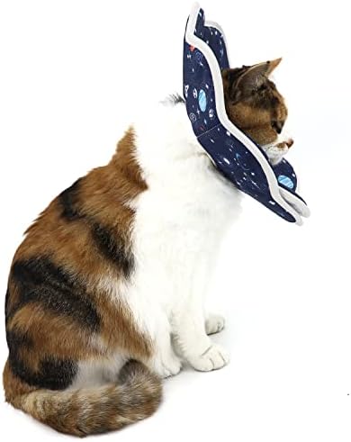 Конус за обновување на меки мачки Qiyadin, издржлива јака за кучиња по операцијата, водоотпорно милениче Елизабетан јака заштитно заздравување