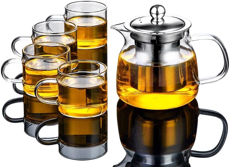 стаклен чај поставен домашна дневна соба транспарентен кунг фу чај правејќи 玻璃 茶具 套装 家用 客厅 功夫 泡茶 泡茶