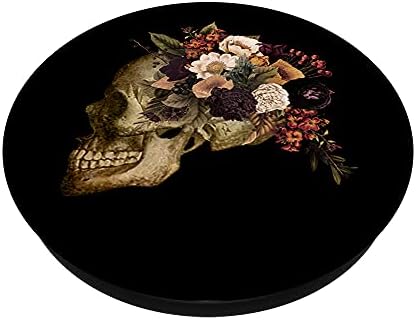 Цветен црн череп ден на мртвите гроздобер цвеќиња од бохо 2 поп -кабини заменки што може да се разменува