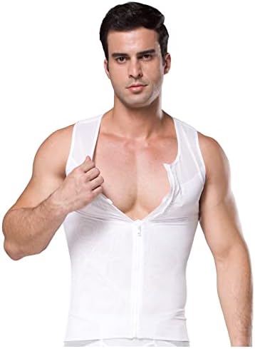 Машки кошули за мажи, кошули за компресија на каросерија за компресија на стомакот, контролирана резервоар за резервоарот за резервоари за резервоари