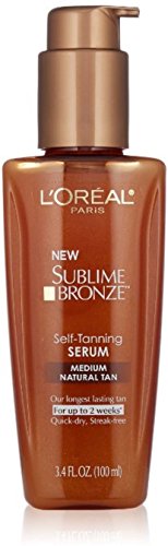 L'Oreal Paris Skincare Sublime Bronze Serem-Tanning Serum Medium Mediual Tan 3,4 fl. Оз.