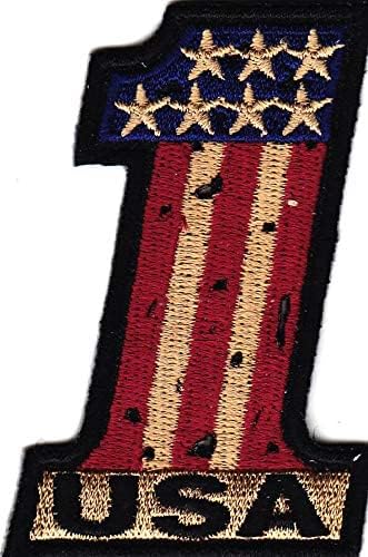 ГРОЗДОБЕР Изглед САД 1 Железо На Лепенка Гордост Моторџиски Патриотски Воено Американско Знаме