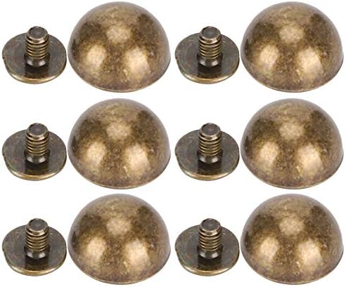 Студеот за копче Глоглоу, 30 комплети столпчиња од печурки за завртки бронзени - обоени куполи столпчиња копче чанти стапала нокти