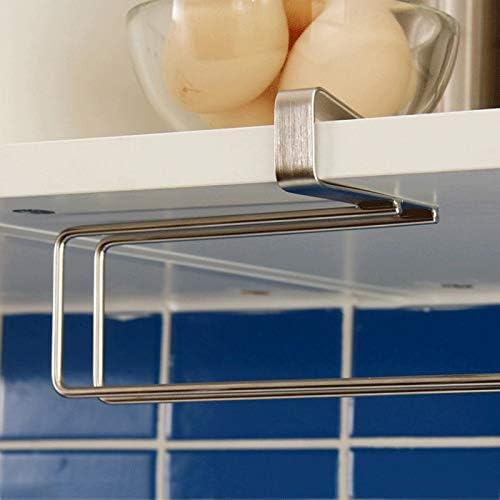 ВОДМБ кујнски држач за хартија за хартија за закачалки за ролна за мијалник за мијалник за бања за висење на куката за складирање на вратата