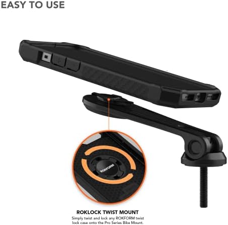 RokForm - монтирање на велосипед, прилагодлив држач за велосипедски телефон се вклопува во кој било пат или планински велосипед со цевка за управувач