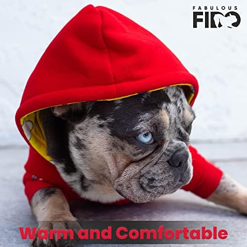 Француски булдог Худи - џемпер за големи и екстра големи кучиња, топла јакна од памучно кучиња од микрофлео