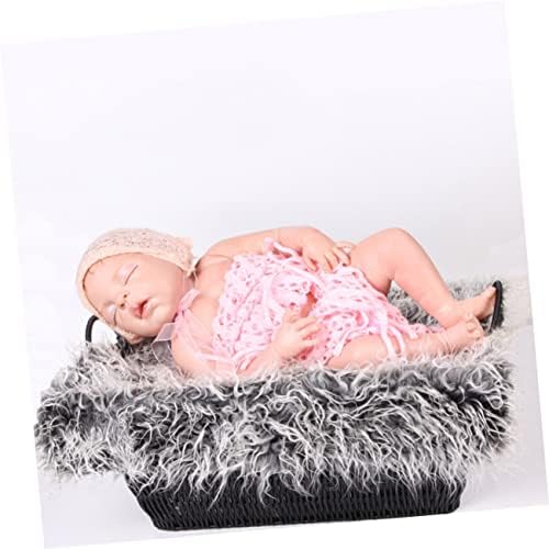 Toyvian 1pc бебе за фотографии за бебиња реквизити кадифни фрлања ќебиња Детско ќебено ќебето бебе фотографија позадина ќебе плишано