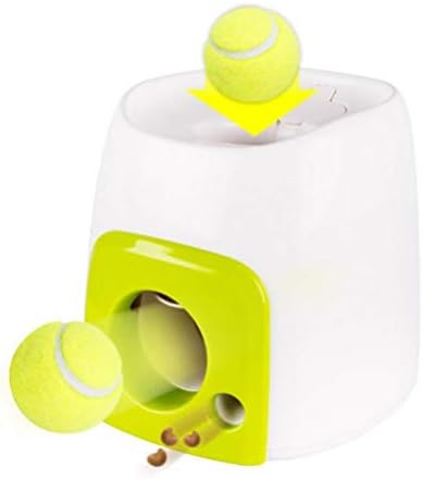 Автоматски фрлач на играчки со интерактивни кучиња со правила, машина за фрлање топка за тенис за домашно милениче за домашно милениче