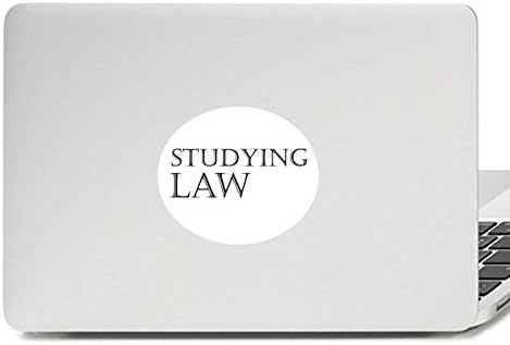 Кратка фраза проучување на закон за закон винил амблем графички лаптоп лаптоп лаптоп
