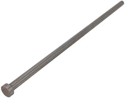 Utoolmart 3/8 DIA тркалезен врв челик директно ејекторски пин удар 12 инчи долги сребрени сиви 2 парчиња 2 парчиња