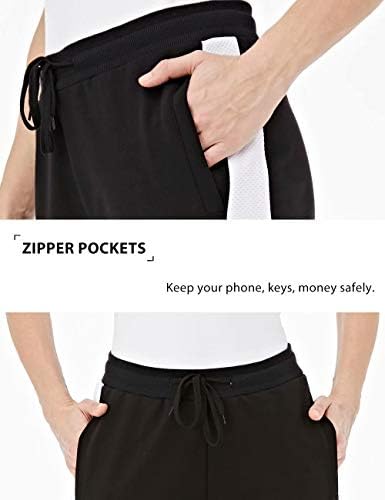 Magомски џогерни панталони со џокери со џебови со џебови со патенти, тенок вклопуваат високи половини јога, кои трчаат панталони за тренингот