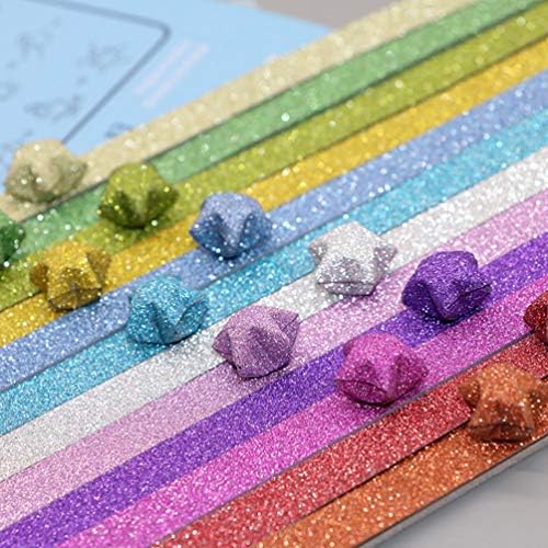 Toyandona оригами starвездени ленти за хартија 320 чаршафи arigами starвездени хартиени ленти за преклопување на ленти DIY рачно занаетчиски