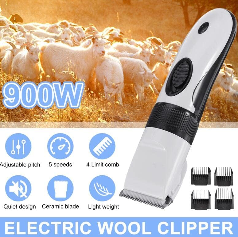 ЧАЈПРВО 900w Електрични Ножици За Овци Кози За Чешлање Животни Стрижење Волна Ножици За Ножици
