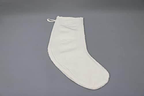 Подарок за перници Сарикаја Божиќно порибување, бело порибување, божиќни чорапи од коноп, порибување на Килим, порибување на Санта