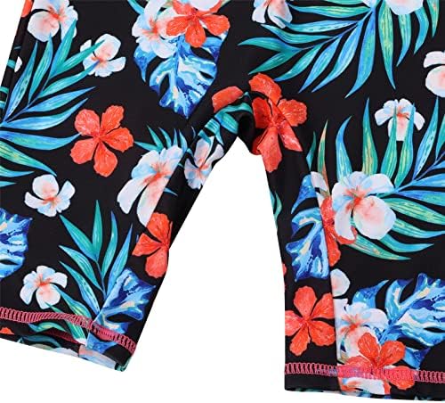 TFJH E Girls Swim Cossuit 3-10 години UPF 50+ UV Едно парче облека за капење со патент