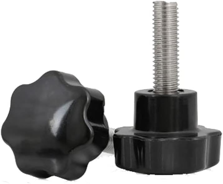 M6 црна боја слива Босом Бакелит пластична глава чекори за завртки за завртки за ракави нокти јаглероден челик -)