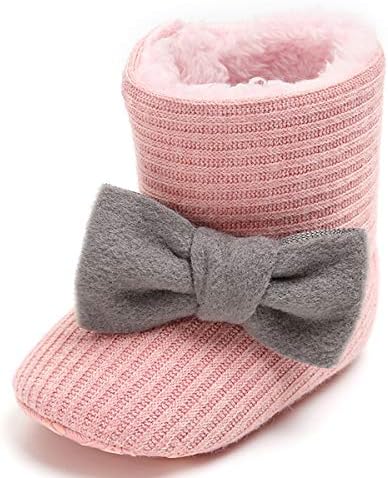 Livebox PreWalker Toddler Boots Premium Soft Anti-Slip Sole Sole Warm Зимски чизми за девојчиња за новороденчиња