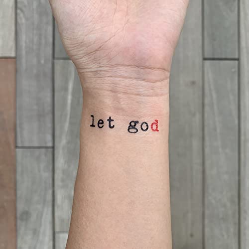 Пушти Го Бога Привремена Налепница За Тетоважа-Омитат