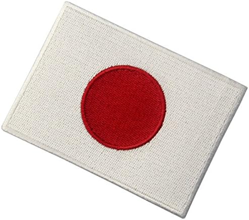 Јапонско знаме извезено јапонски национален амблем железо на шиење на лепенка