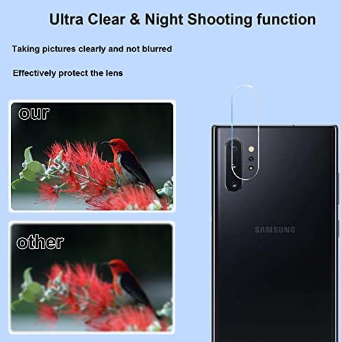 Заштитник На Екранот за приватност За Samsung Galaxy Note 10 5G 6.3 Инчен Калено Стакло [2 Пакет] со Заштитник На Објективот На Фотоапаратот [2