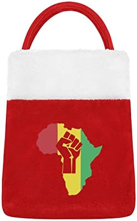 Африкански Корени Црни Торби За Напојување Луксузна Торбичка Божиќна Вреќа за Празнични Украси