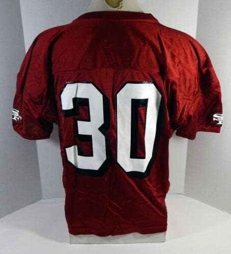2002 година Сан Франциско 49ерс 30 Игра издадена Jerseyерси на црвена пракса 950 - Непотпишана игра во НФЛ користена дресови