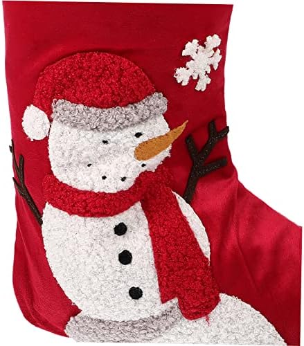 Најдобро украсени божиќни чорапи за порибување Божиќни снежни чорапи камин, висечки чорапи Дедо Мраз Дедо Мраз Дедо Мраз Декорација