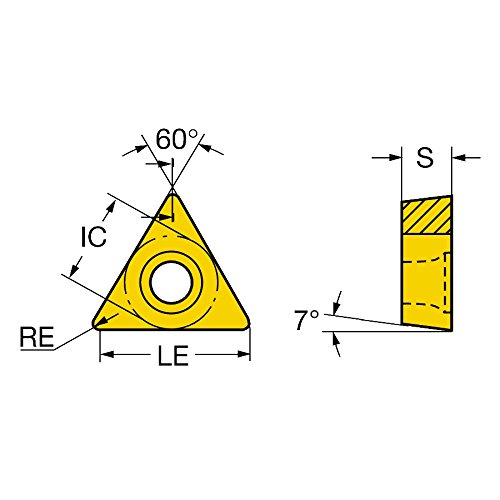 Sandvik Coromant TCMT 1.82-PM 4335 CORO Свртете 107 Вметнете за вртење, карбид, триаголник, неутрален пресек, 4335 одделение,