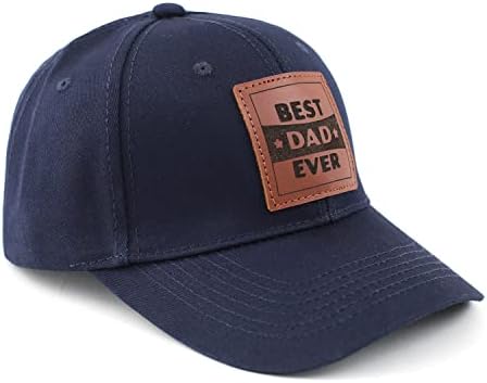Камионска капа за тато, бејзбол капа Папа Кап Ласер врежана кожена лепенка капа за камиони
