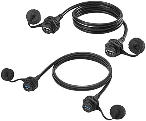 Конектори USB 2.0 3.0 приклучок за женски кабел IP67 водоотпорен панел за монтирање на конекторот -