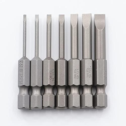 Xiaoguang пакет од 7 50мм рамна глава 1/4 Hex Magnetic Tip Hand Tools SL1.6 2.0 2.5 3.0 4.0 5.0 6.0