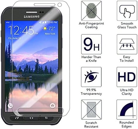 Активен Заштитник На Екранот Galaxy S6, Tantek[Без Меур] [Анти-Гребење] [Анти-Отсјај] [Анти-Отпечаток] Калено Стакло Заштитник