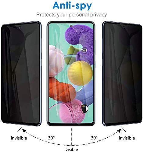 [2 Пакет] За Samsung Galaxy S20 FE / A51 / A52 Заштитник На Екранот За Приватност, Amzsuker Анти-Шпионски 9H Заштитник На Калено Стакло