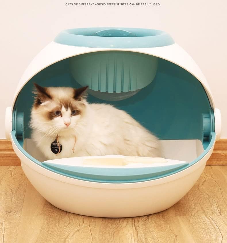 Вселенска Капсула Wyfdp Целосно Затворена Кутија За Отпадоци За Мачки Супер Големи Отстранливи Мачки Нокшир Отпорни На Прскање Производи