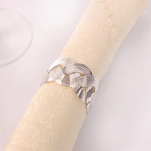 Renslat 10 парчиња прстен на западна салфетка, рачно плетенка салфетка прстенен прстен за салфетка, тока крпа, крпа, прстен