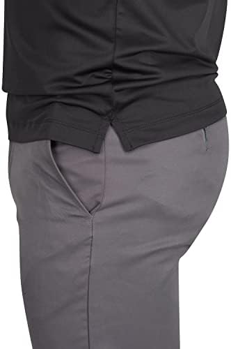 Машки неоткриени голф -кошули за голф - совршена должина, брза суво, 4 -насочно ткаенина за истегнување. Заштита на влага, заштита од 50+