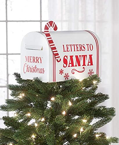 Писма До Дедо Мраз Поштенска Кутија Топер За Новогодишна Елка-Гроздобер Празничен Акцент