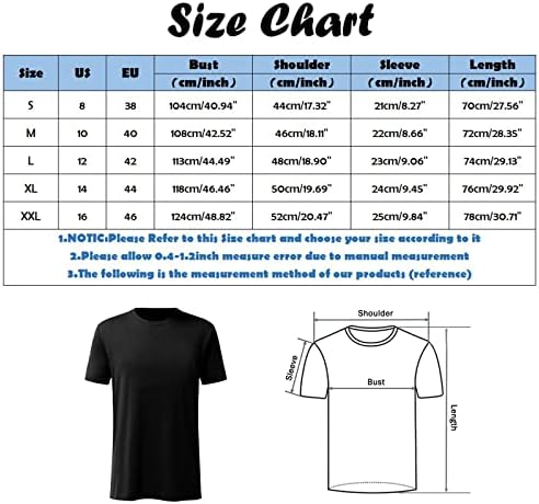 Ubst 2022 Нови летни маички за кратки ракави за кратки ракави, тенок фит етнички печатење екипаж маичка Основни обични врвови на
