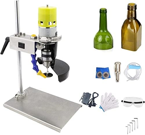 Tzutogether стакло шише секач, машина за сечење на електрично шише, комплет за сечење на стакло шише за разни шишиња со вино, морско стакло,